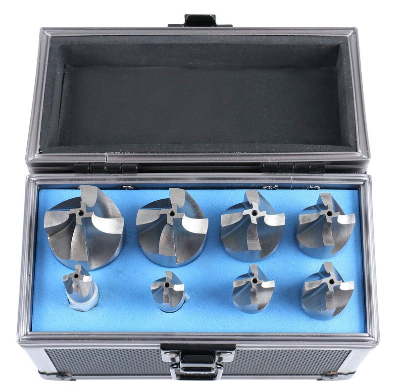 Accusize Industrial Tools H.S.S. Corner Rounding End Mill Set Size from 1/16'' to 3/8'', 8 Pcs, 1011-0008 - Image 2